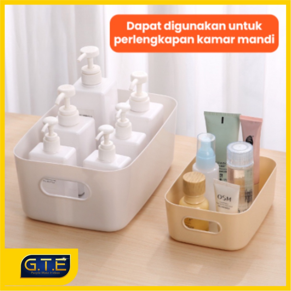 GTE | Storage Box Organizer / Kotak Penyimpanan Serbaguna / Kotak Skincare / Keranjang Makanan / Keranjang Buah