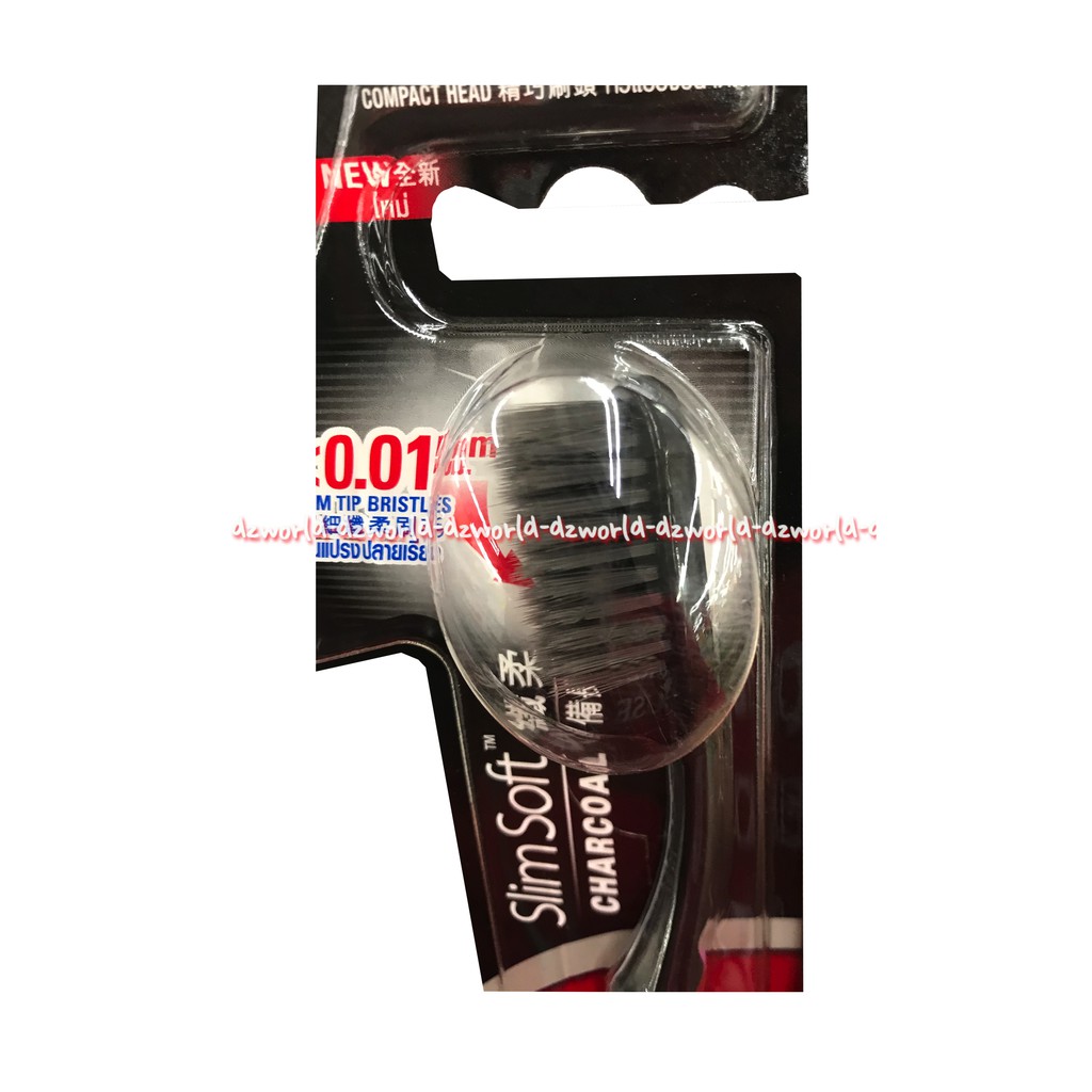 Colgate Slim Soft Charcoal 0,01m Sikat Gigi Hitam Carcoal