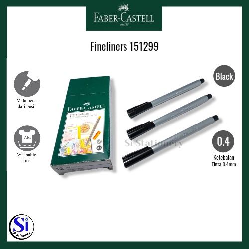 

Pulpen Faber Castell FineLiner Drawing pen 0.4 mm