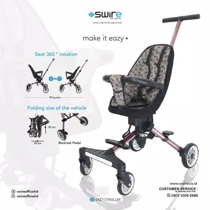 Swire Eazy Stroller SW969-1 2IN1