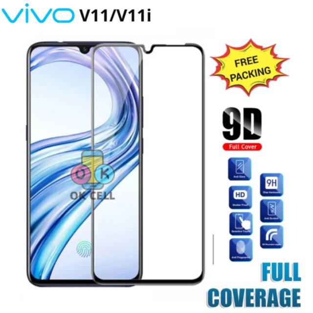 TG Anti Gores Layar Vivo V11.V11i Tempered glass 9D 5D Full Cover Guard Screen Protector