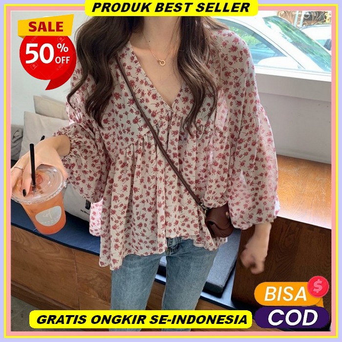 [Bisa Cod] Blouse Atasan Wanita Model Tile Doty | Blouse Pesta Untuk Kondangan Premiuim Tile Import 