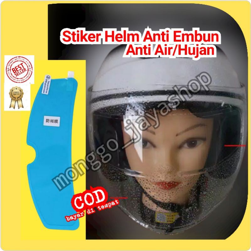 Stiker Anti Embun Kaca Helm Dan Anti Air Helm Fullface Premium