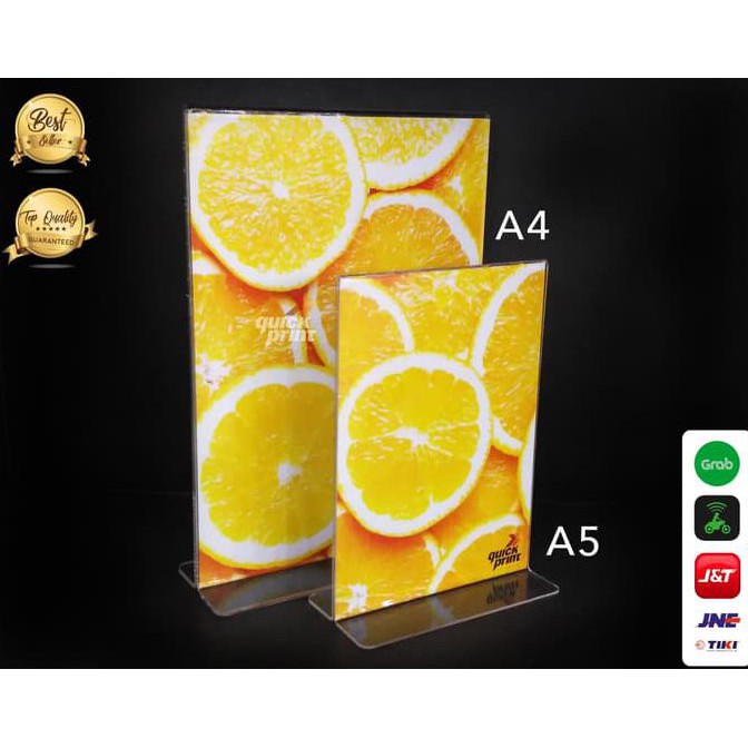 

IREADYl Acrylic Tent Holder / Tempat Brosur Akrilik / Nomor Meja ukuran A5 ICLl