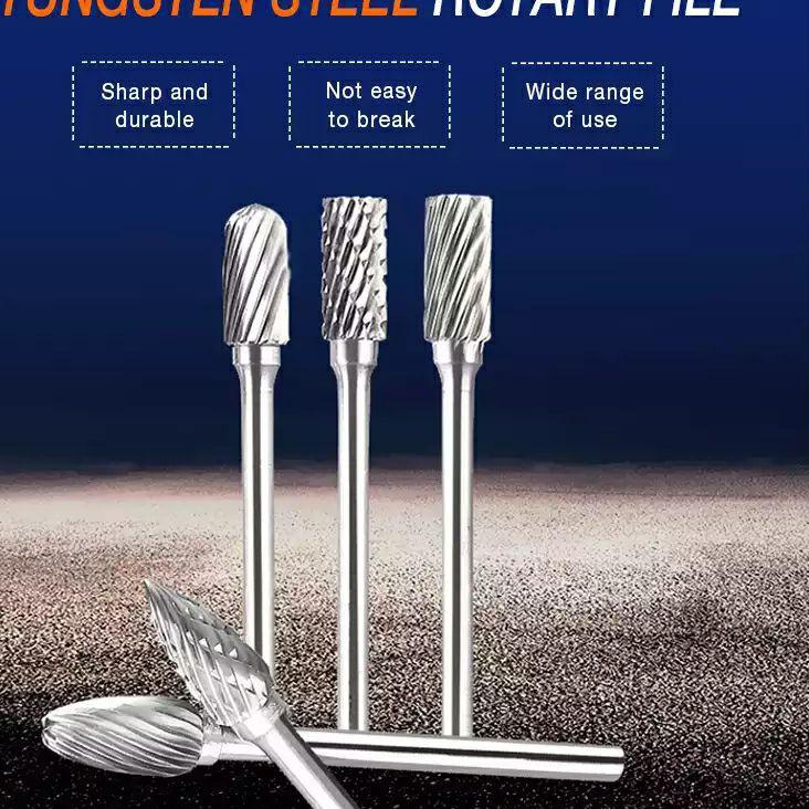 ✨MEGA ⚡ALE✨ 10pcs Mata Bur Tuner Porting Set Tungsten Carbide Grinding Cutting Porting Cuner Steel b