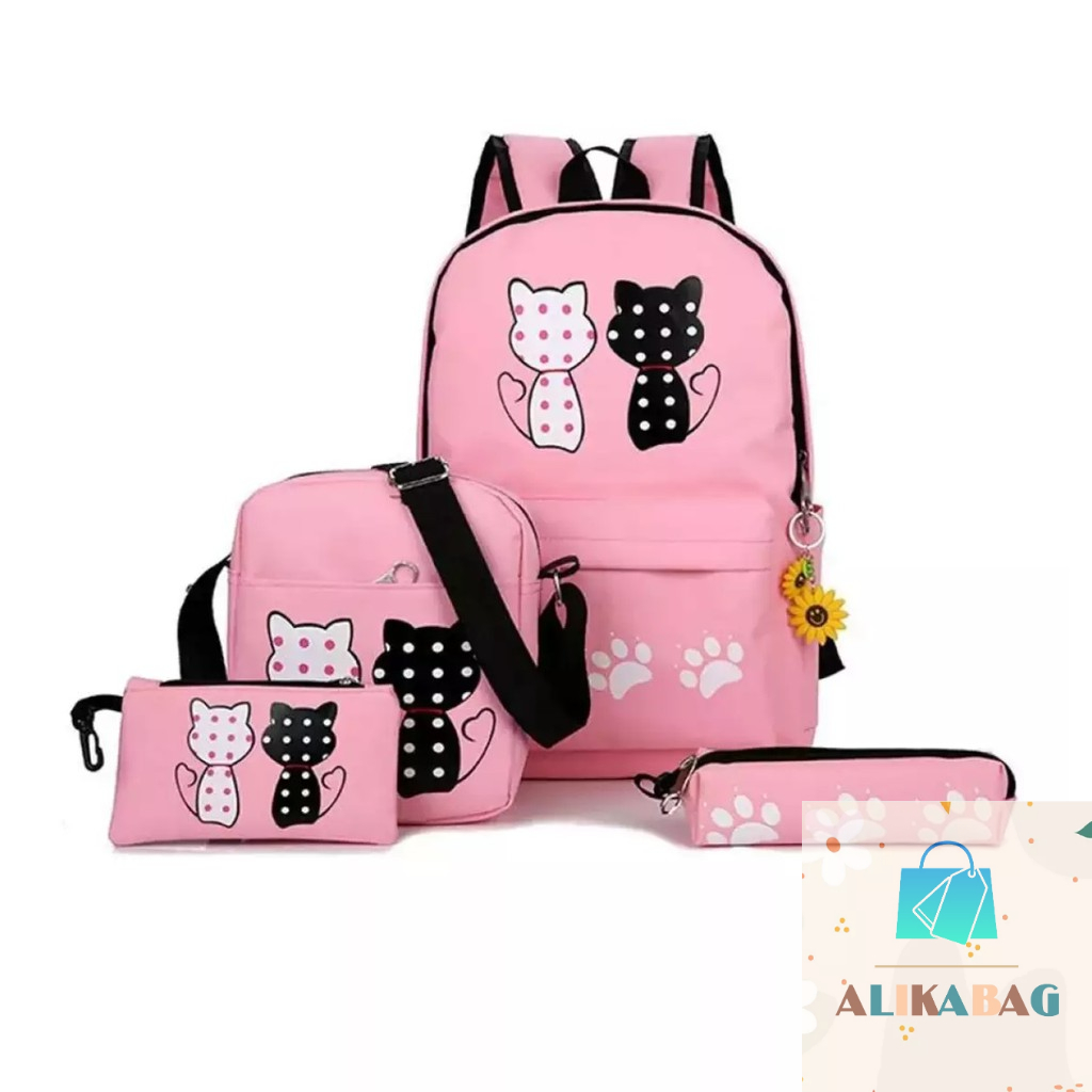 ALIKA BAG - Tas Ransel Sekolah Anak Perempuan GirlsTravel Backpack