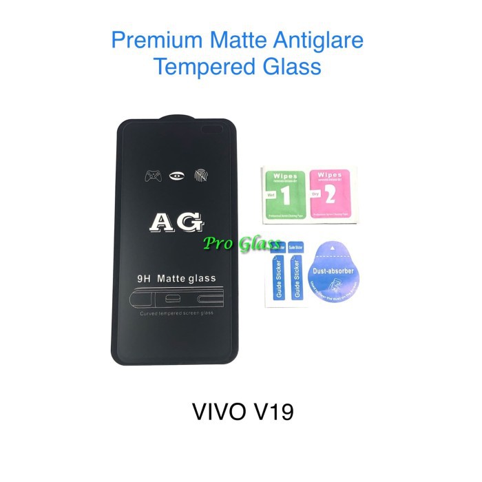 VIVO V19 FULL COVER ANTI GLARE / DOFF Premium Tempered Glass