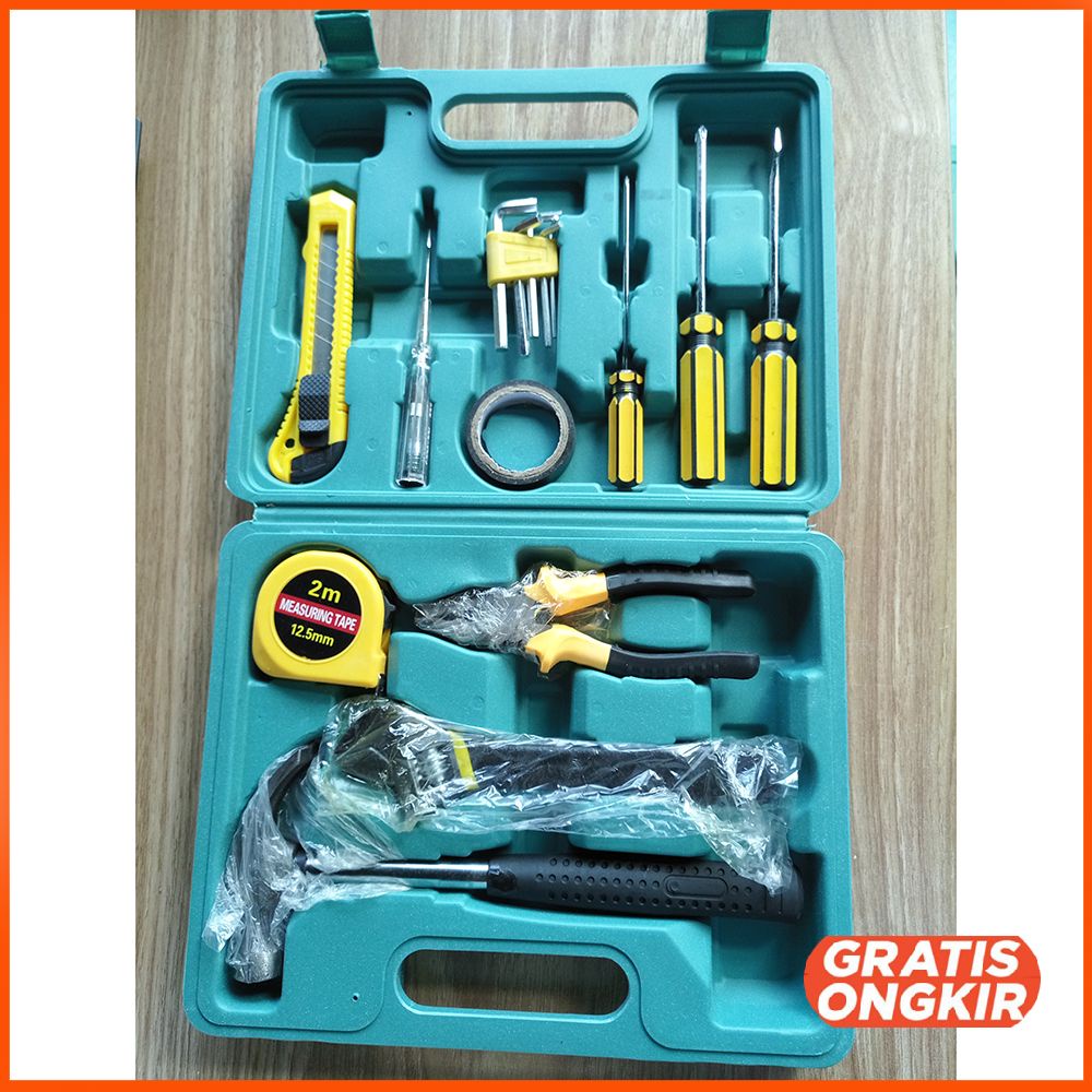 Alat Set Perkakas Palu Tang Obeng Kunci Pas Cutter YL-8016