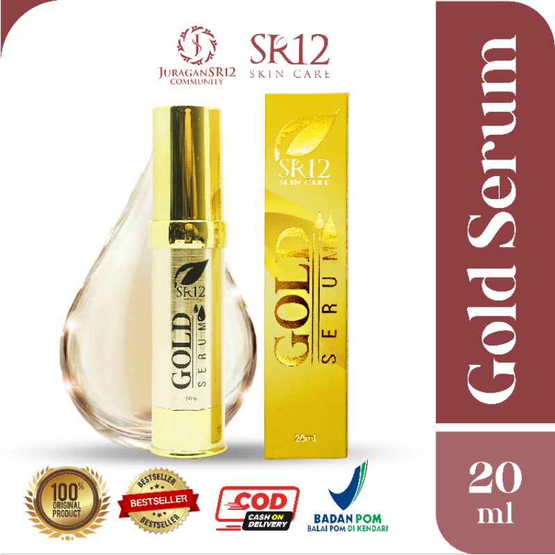 SR12 GOLD SERUM / SERUM ANTIAGING KULIT KENCANG CERAH &amp; GLOWING BPOM