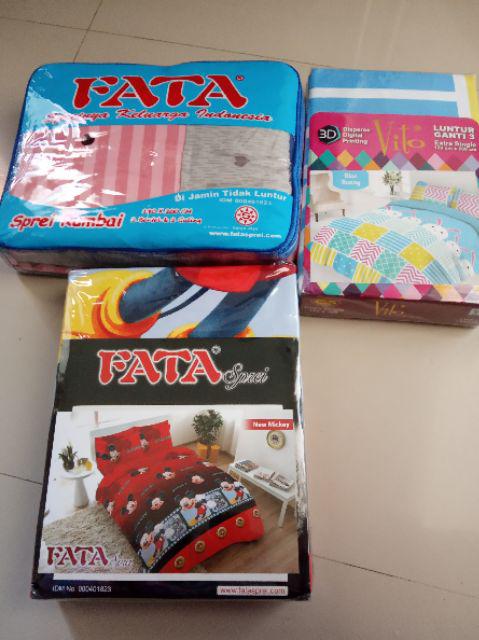 Fata - Sprei King Flat 180x200cm Motif New Mickey Kancing