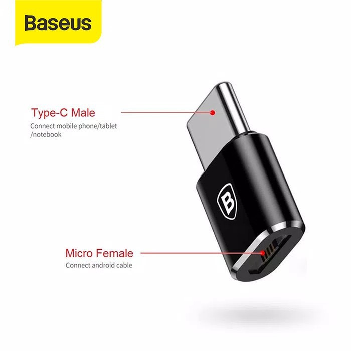 BASEUS ANDROID OTG TYPE C / MICRO USB CONVERTER PLUG