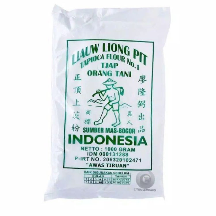 

Tepung tapioka /sagu liauw liong pit