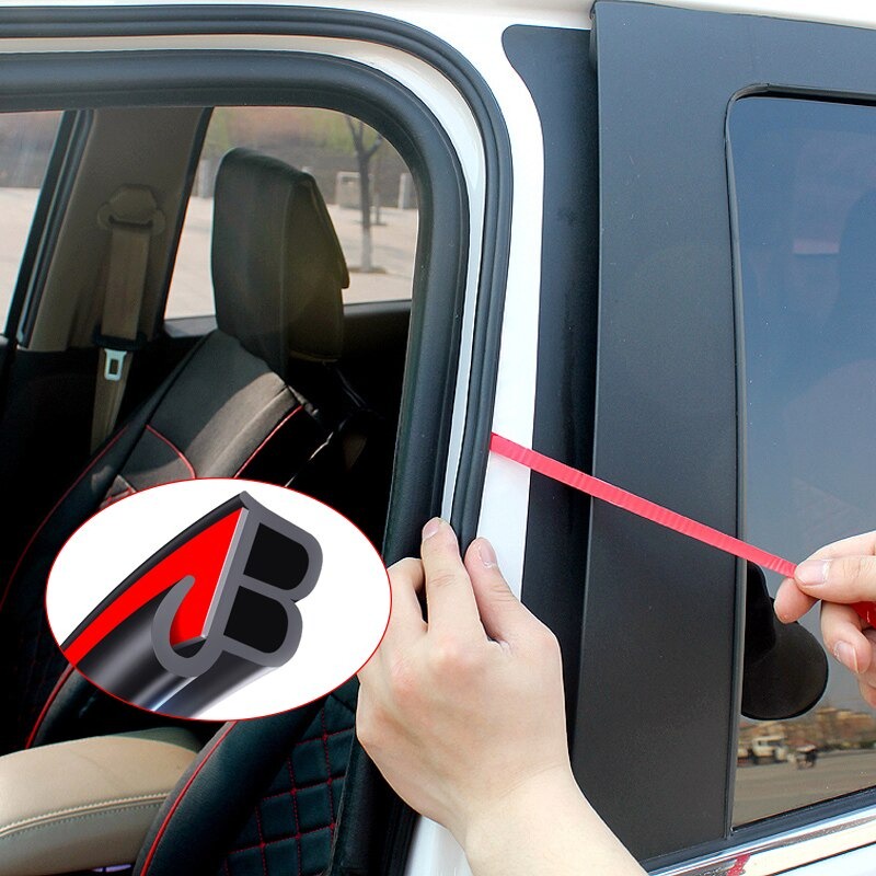 [BISA COD] Karet Peredam Pelindung Pintu Mobil Rubber Strip Soundproof Per 1 Meter Lis Pintu Mobil Universal Pengaman Pelindung Peredam Pintu