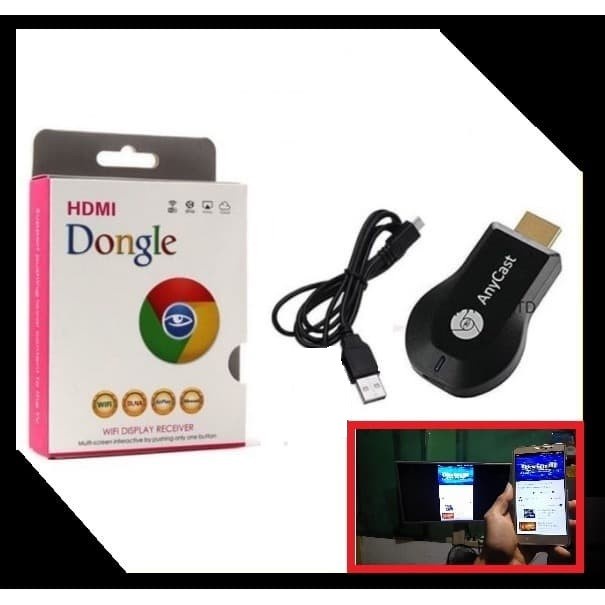 Alat Sambung Hp Ke Tv Dongle Anycast Hdmi Dongel Nonton Youtube Di Tv