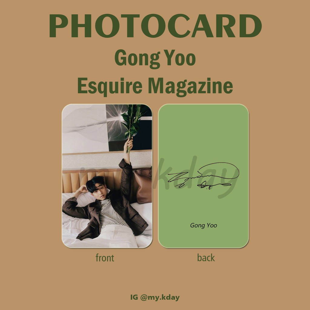 PCA-0044, Unofficial Photocard Gong Yoo Esquire Magazine 2 sisi