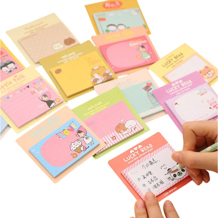 

J2 - Sticky Notes Kartun Memo mini korea segi ja