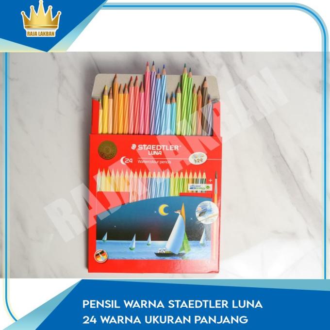

(COD) Pensil Warna Staedtler Luna 24 Warna Ukuran Panjang