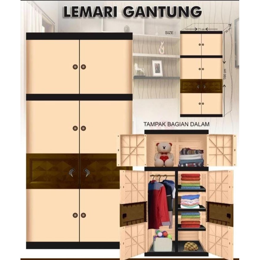 Lemari Plastik Lemari Pakaian Gantung