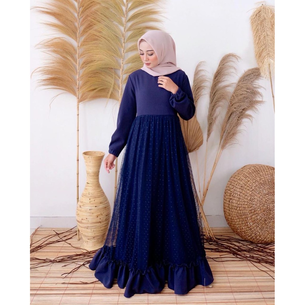 Nasita Dress / DRESS WANITA MUSLIMAH / CASUAL DRESS - DRESS KEKINIAN / BAJU KONDANGAN