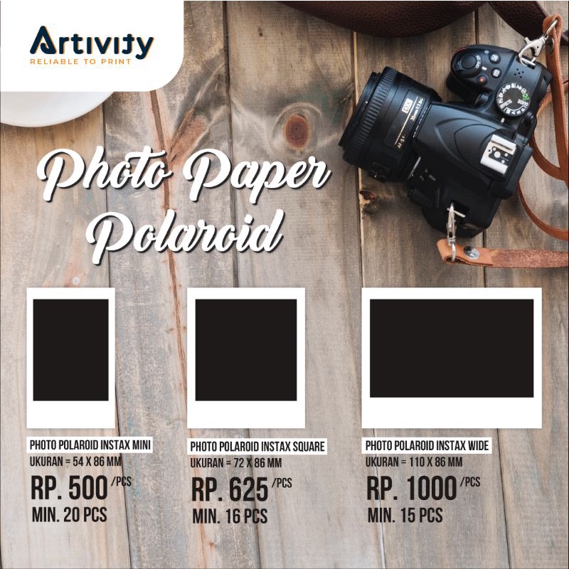 Cetak Foto Polaroid Instax mini