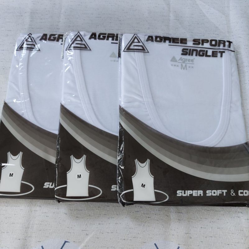 Kaos Oblong Pria /  Singlet Pria / Kaos Dalam Pria Agree 004