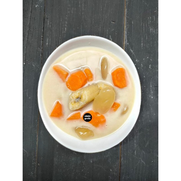 

Kolak (pisang, ubi, kolang kaling) Frozen food