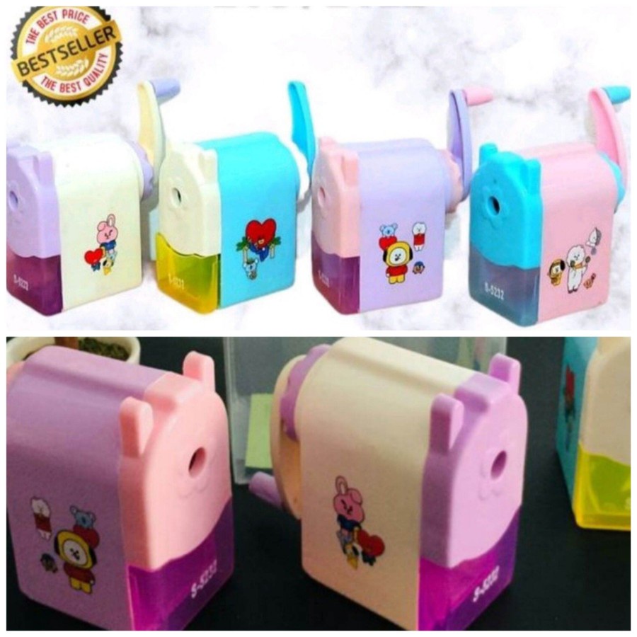 

Serutan BT21 - Rautan Meja Putar Pensil Karakter Bangtan BTS Army Cute