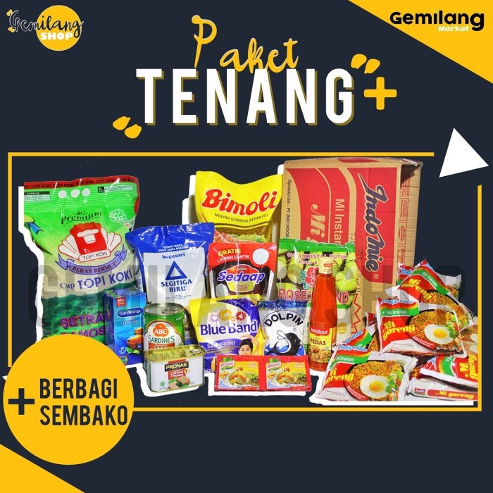 

Bf31Gf Paket Sembako Tenang Plus Kirim Ekspedisi Gdf601