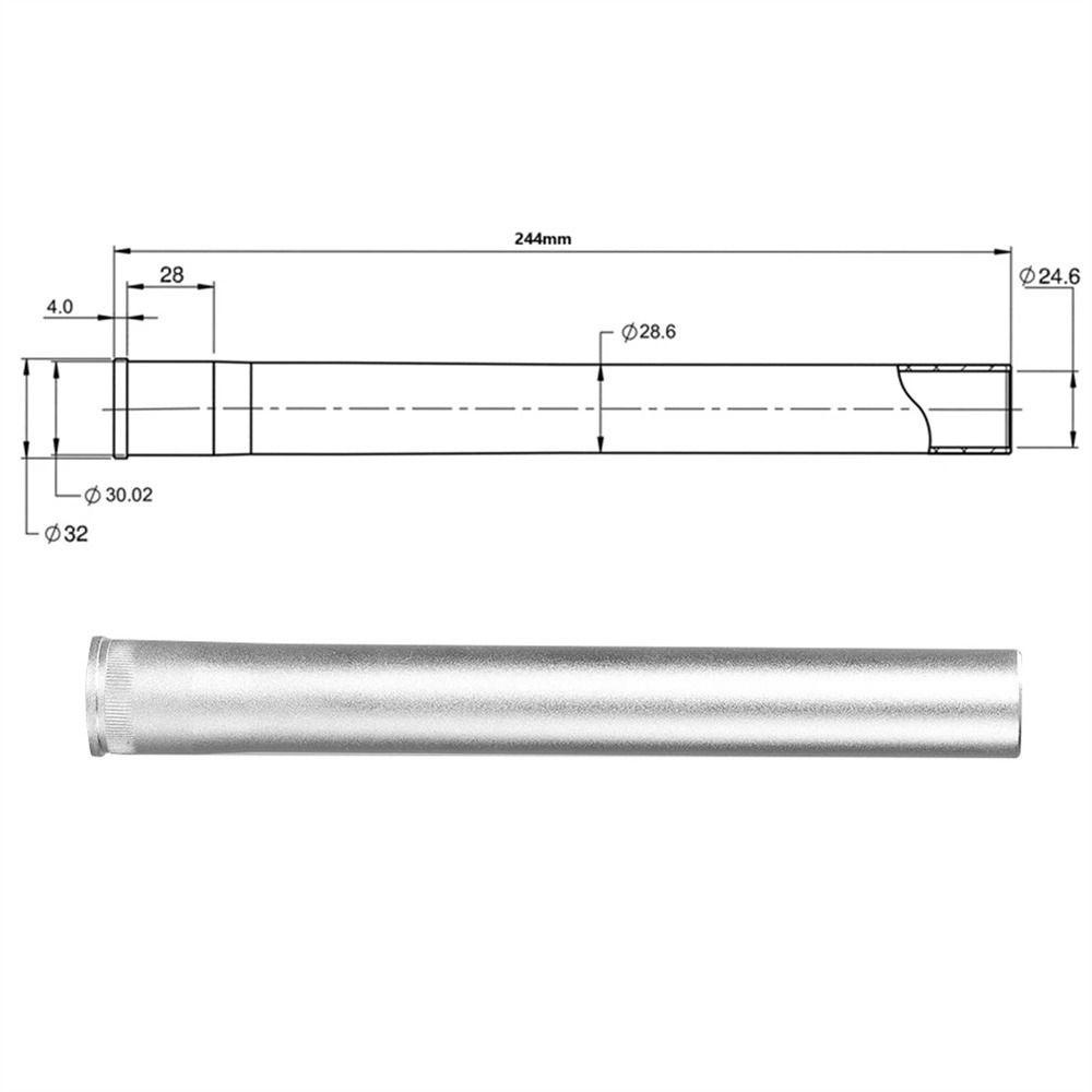 R-FLOWER Tabung Kepala Garpu Depan Pengganti Gas MTB Sepeda Vertical Tube Repair Tool