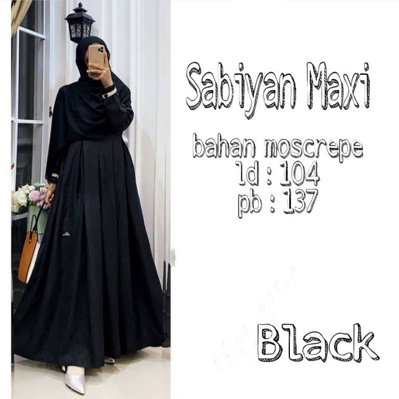 Renda sabyan maxy dress fashion muslim remaja wanita