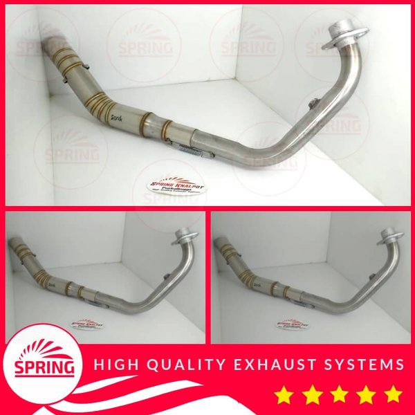 Leheran Pipa knalpot racing Sonic 150 inlet 50 mm 2 inch
