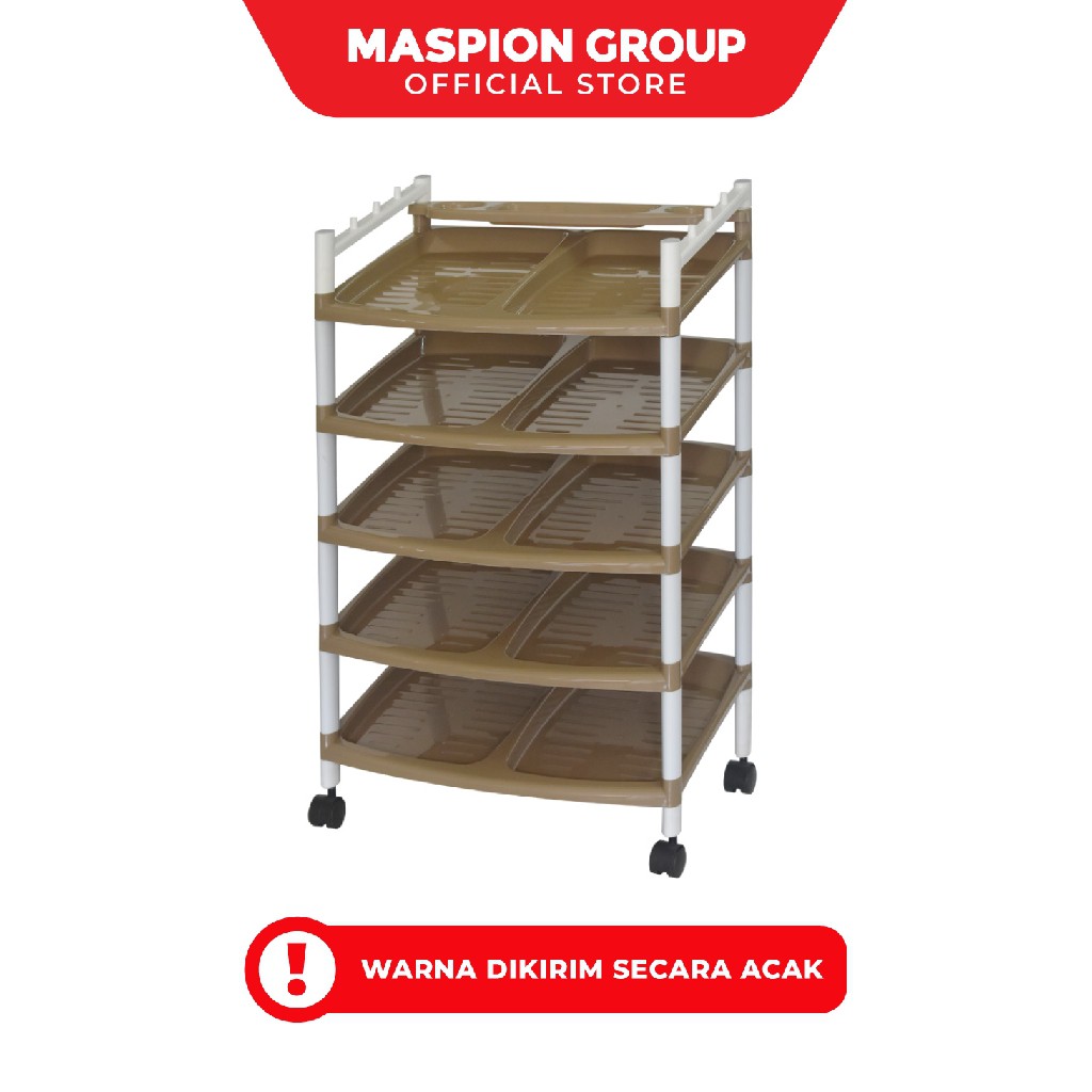 MASPION Ziga Shoes Rack S.5 / Rak Sepatu Ziga 5 Tingkat B RR003