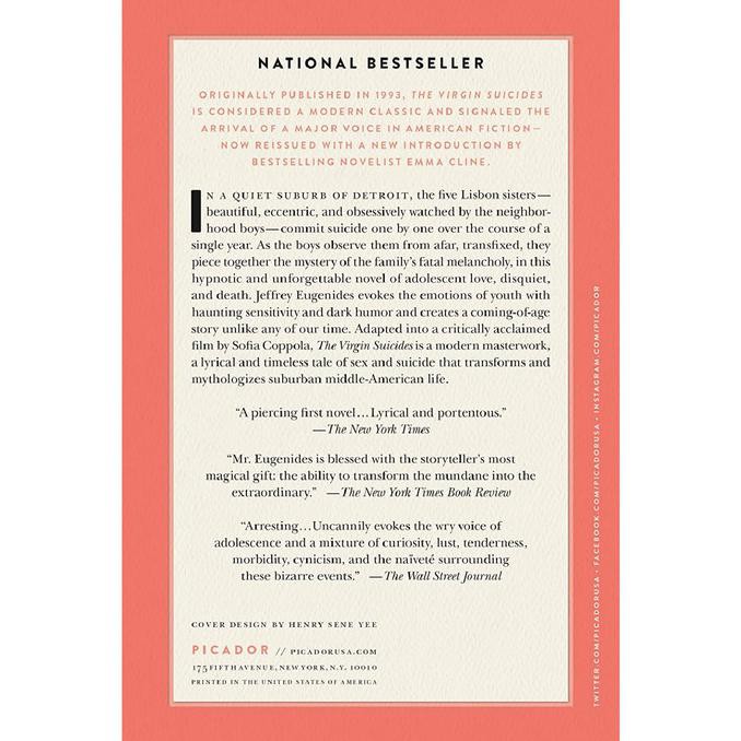 The Virgin Suicides By Jeffrey Eugenides