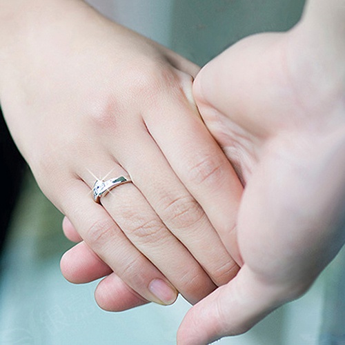 Hu Hu Hu Hu Hu Alat Bantu Pasang Kacamata♡ Cincin Lapis Silver Dengan Batu Zircon Inlaid Untuk Wanita / Tunangan / Pernikahan