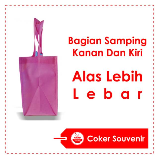 PRODUSEN / PENJUAL  Tas Ultah Souvenir Ulang Tahun Pesta Anak Bahan Kain TERLARIS  Goodie Bag Custom-2