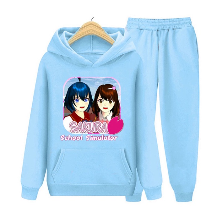 YMF - Setelan Sweater Hoodie Sakura School Simulator | Anak-Remaja ( SET Hoodie - Sakura School Simulator )®