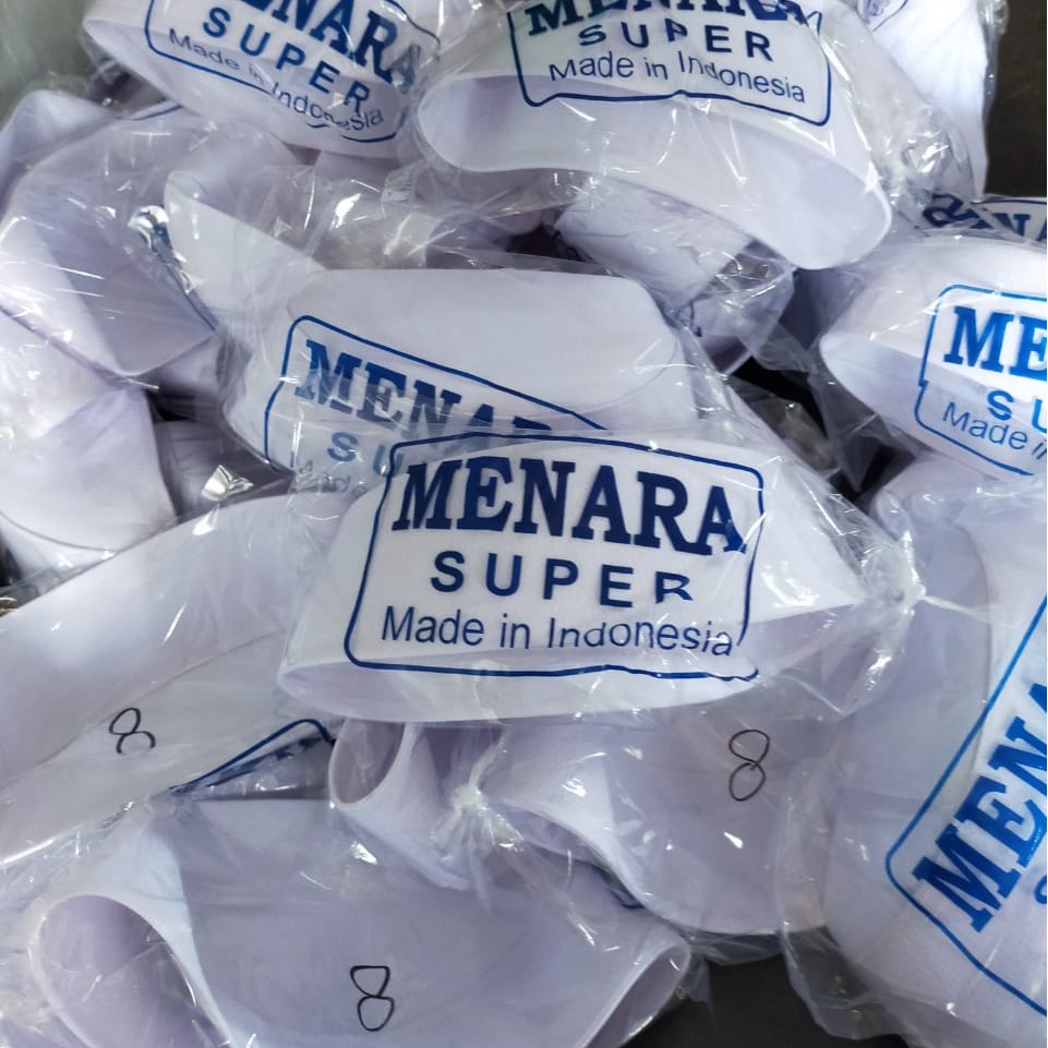 peci putih songkok / songkok putih kopiah habib bahar fashion pria kwalitas premium 6-7 cm