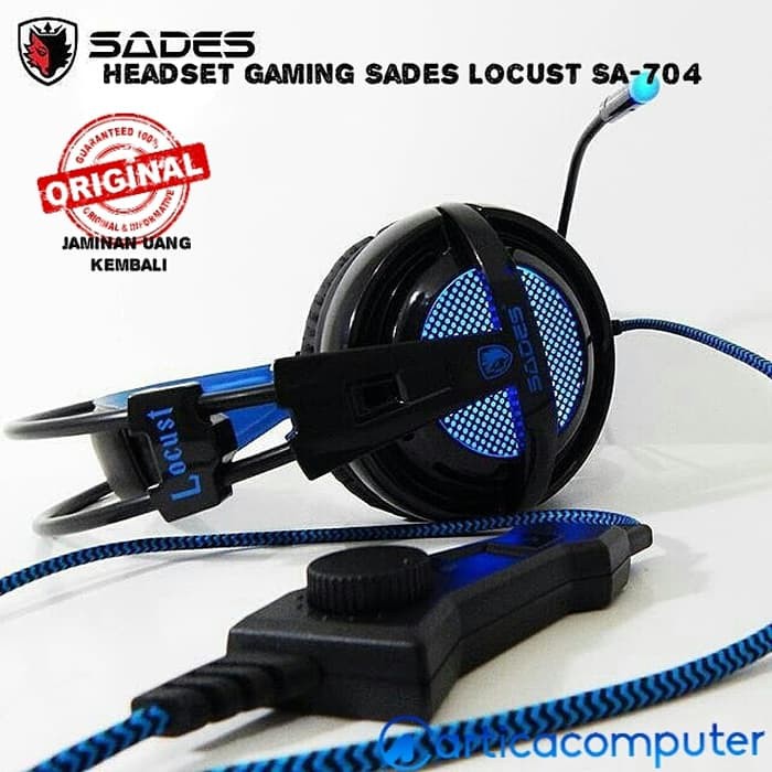 Headset Gaming Sades Locust SA-704