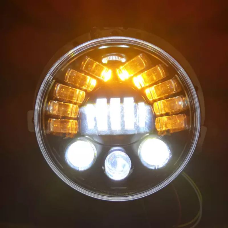 Lampu Daymaker 16 Led 5.75 Inch, Universal Motor &amp; Mobil CB,Harley,RxKing,Megapro,Tiger,Classic, Dll