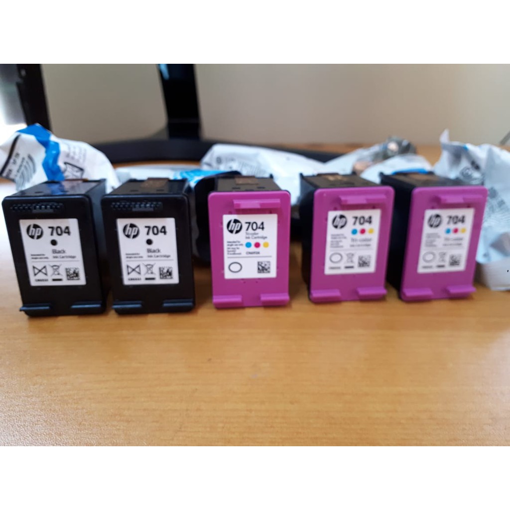 CATRIDGE TINTA HP 704 BLACK dan TRI COLOUR COLOR BEKAS KOSONGAN