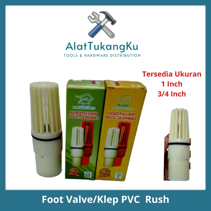 Foot Klep PVC Jumbo 1" 1/2" 3/4"/Klep Sumur / Tusen Klep Saringan pompa air