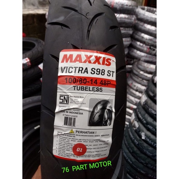 BAN TUBELESS MAXXIS VICTRA 100/80.14 free pentil