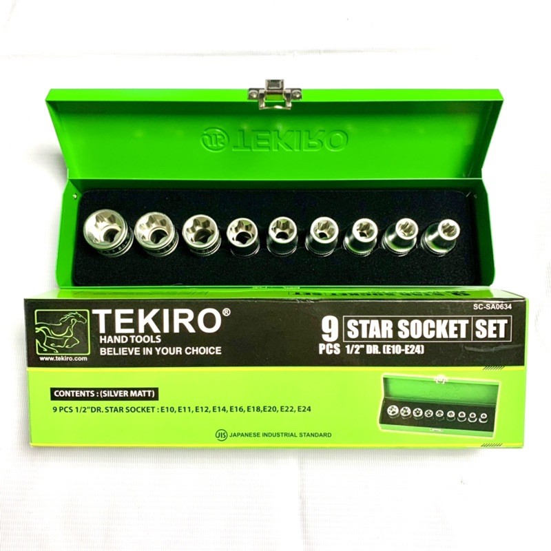 Mata Kunci Sok L Bintang 9 pcs TEKIRO Star E10-E24 - shock type E10 E11 E12 E14 E16 E18 E20 E22 E24