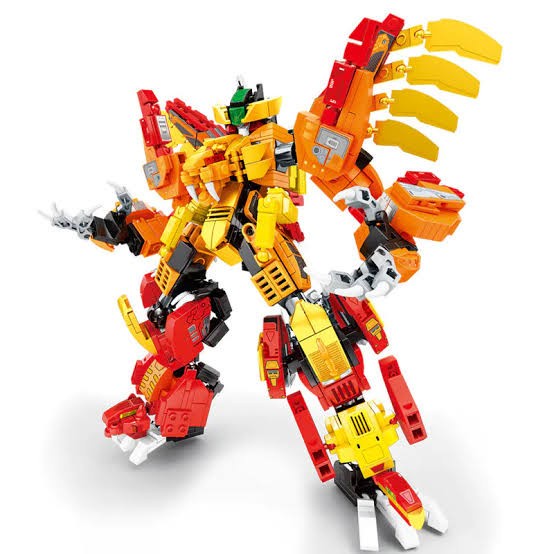 Brick Sembo Block Mecha of steel 4in1 3 Varian mecha BEAST