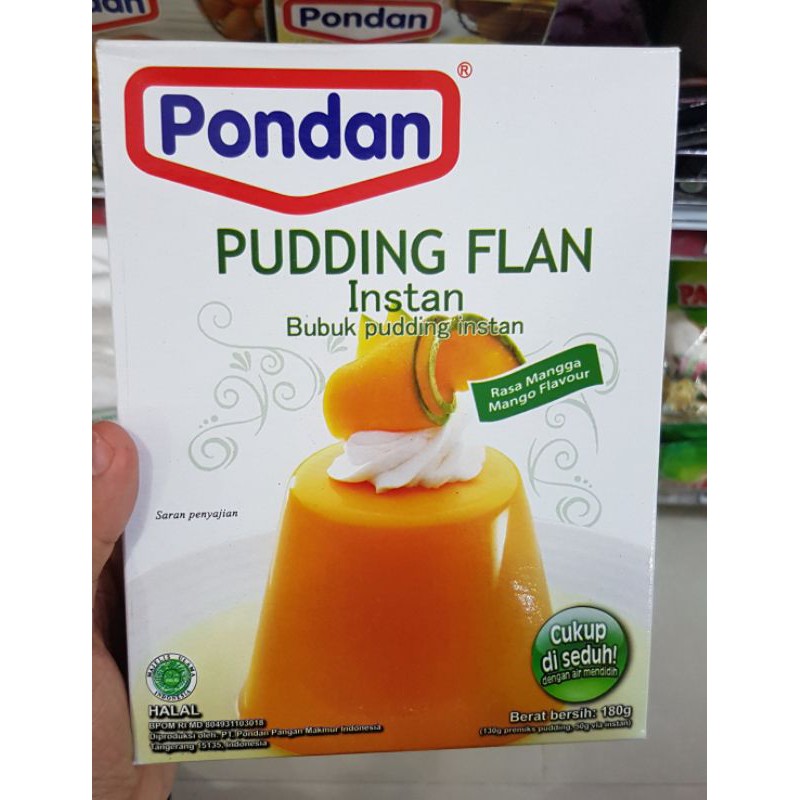 

PONDAN pudding flan instant - bubuk pudding instant - mangga 180 gr