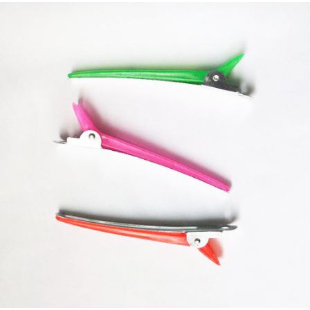 Jepit bebek mix plastik warna hairpin jepit klip rambut salon hair clip