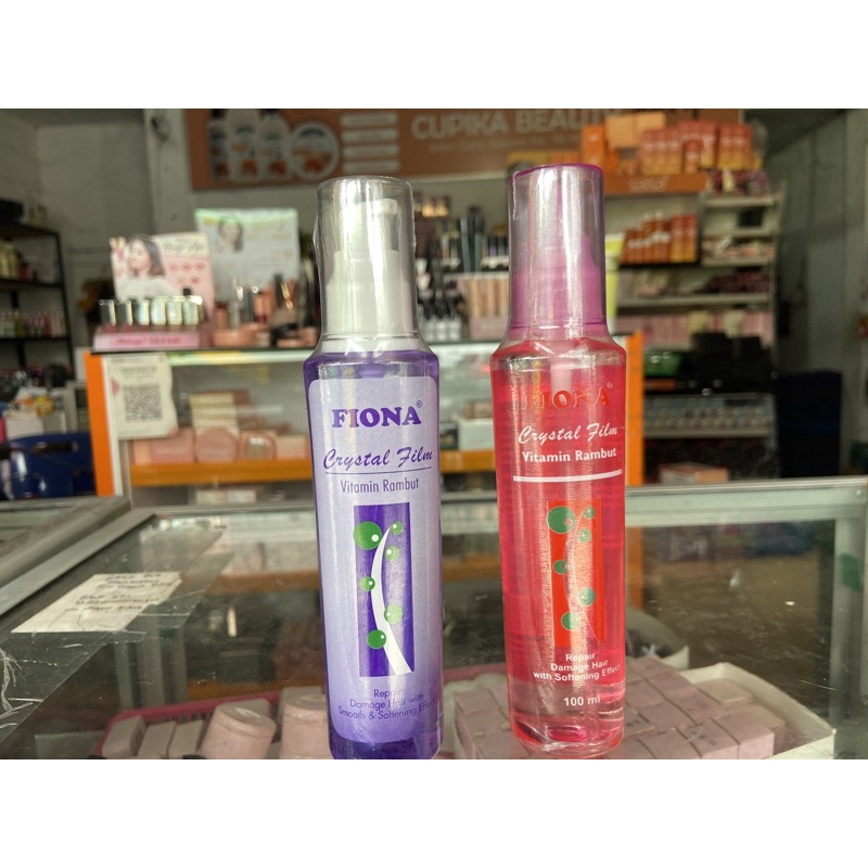 &lt;ib&gt; isi 100 ml -- fiona crystal film hair serum -- serum rambut fiona