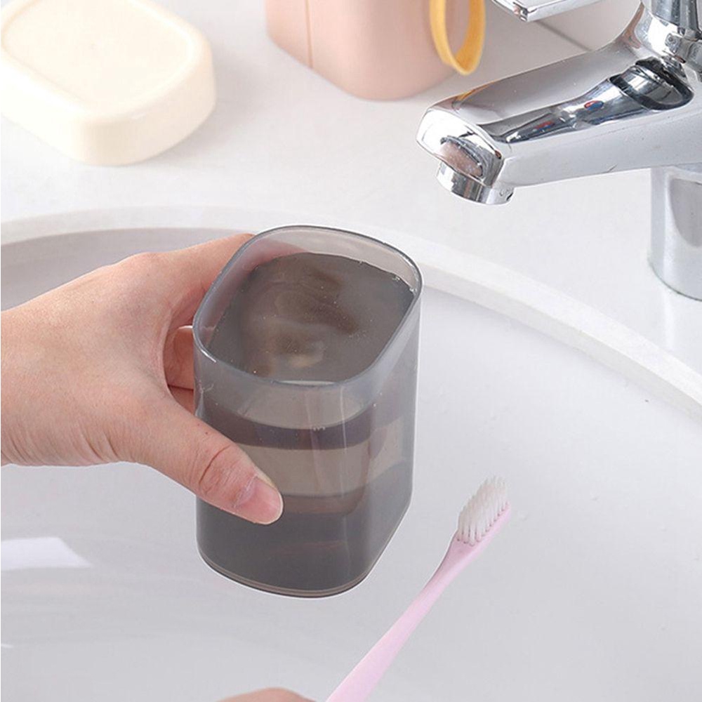 [Elegan] Tempat Penyimpanan Sikat Gigi Wash Cup Organizer Rak Penyimpanan Organisasi Rumah Tangga Aksesoris Kamar Mandi Toothbrush Box