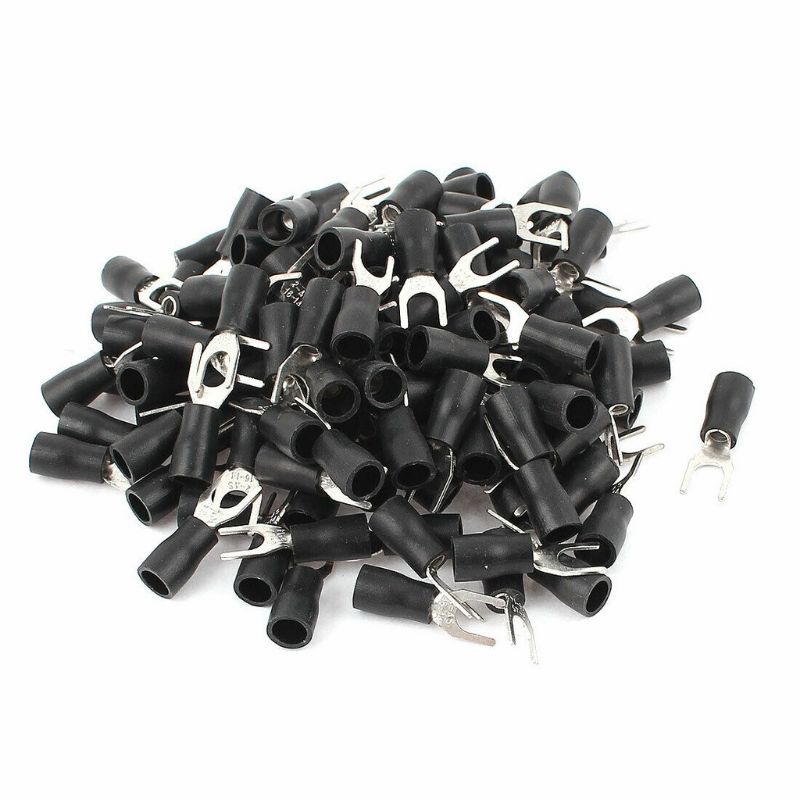 4 buah Skun Kabel Y / Kabel Konektor / Garpu Terminal 14 - 16 awg ( 4 mm )