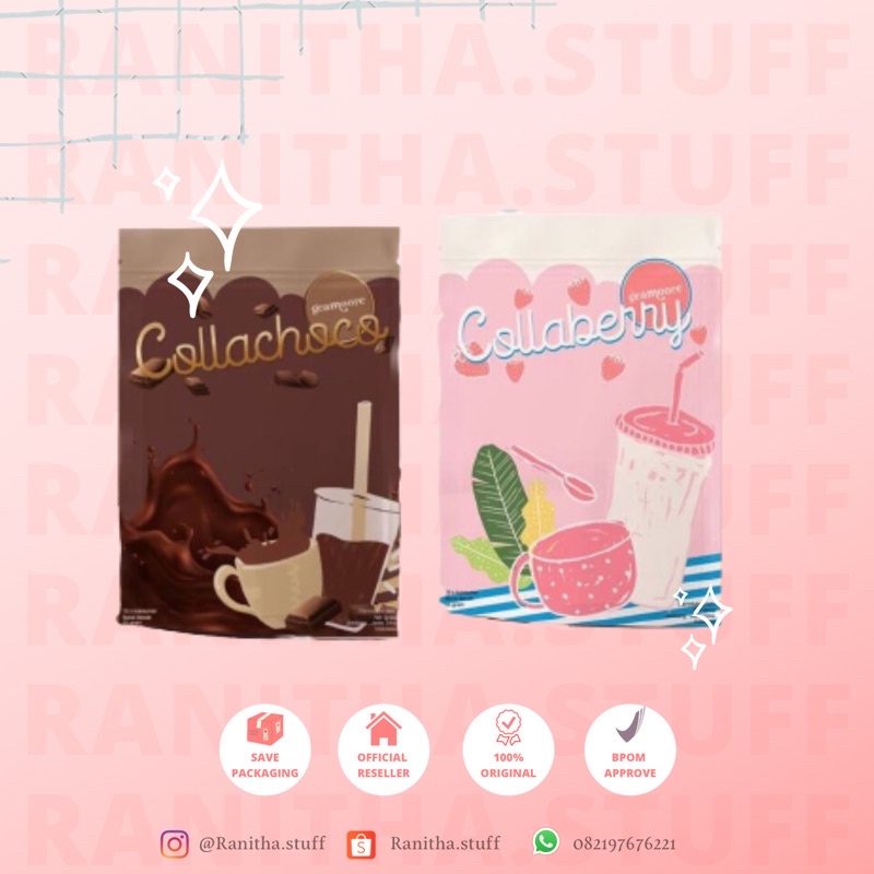 

GEAMOORE COLLAGEN DRINK COLLABERRY DAN COLLACHOCO